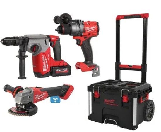 Kit 3 outils MILWAUKEE + Trolley - 1 sur 2
